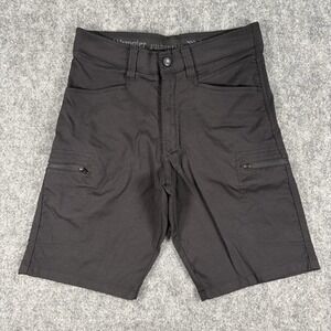 Wrangler Cargo Shorts Mens 38 Black Outdoor Utility Pockets Stretch